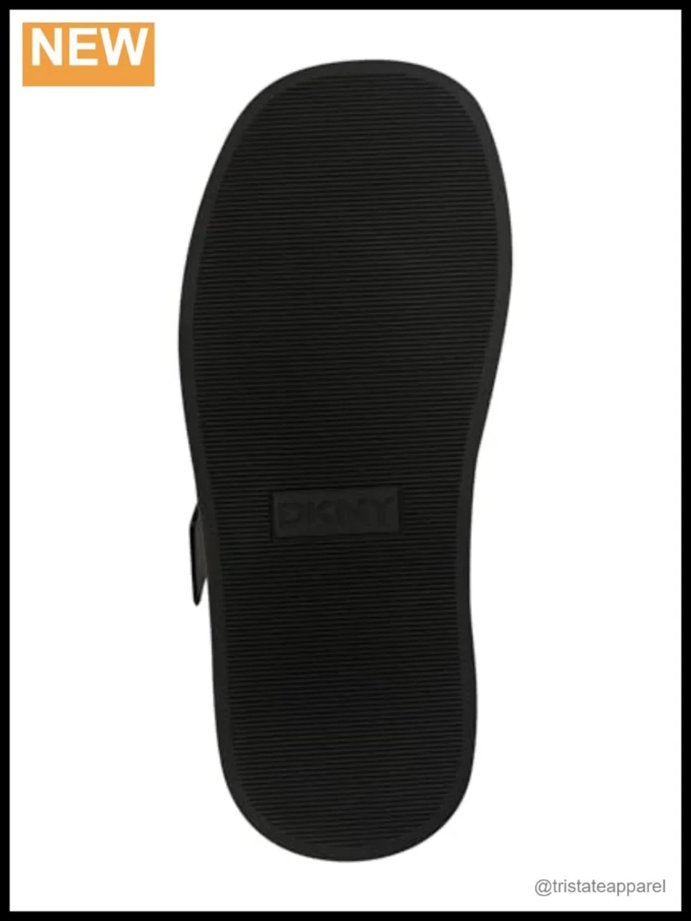 DKNY Leocadia Platform Slide Sandal with Buckles Peep Toe Slip On